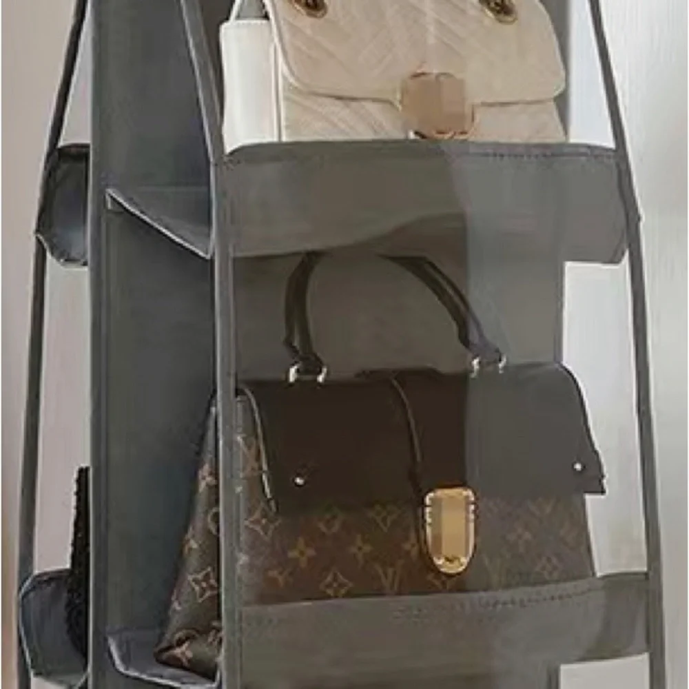 Hanging Handbag Organizer - Gray